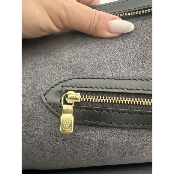 LOUIS VUITTON Black Noir Epi Leather Lussac Shoulder Bag - Picture 9 of 12